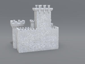 castle Model Cetak 3D