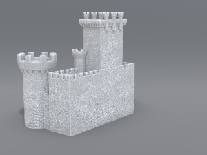 castle Model Cetak 3D