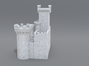 castle Model Cetak 3D