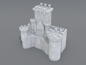 castle Model Cetak 3D
