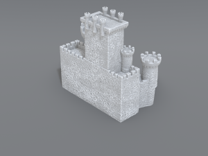 castle Model Cetak 3D