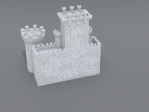 castle Model Cetak 3D
