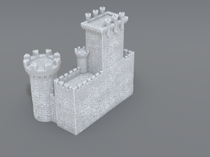 castle Model Cetak 3D