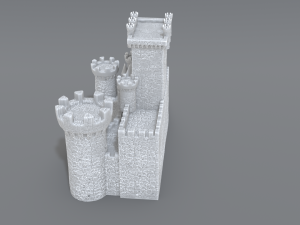 castle Model Cetak 3D