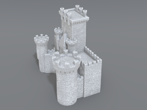 castle Model Cetak 3D