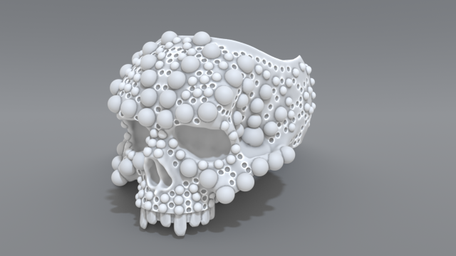 ring scull Modelo de impresión 3D .c4d .max .obj .3ds .fbx .stl .blend