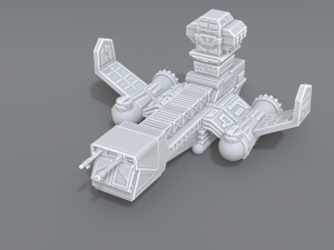 spaceship 3D Print Model