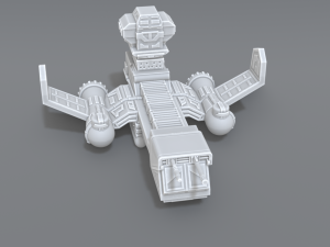 spaceship 3D Print Model