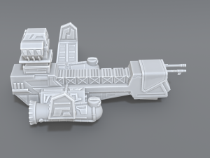 spaceship 3D Print Model