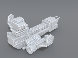 spaceship 3D Print Model