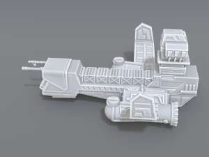 spaceship 3D Print Model