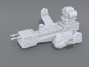 spaceship 3D Print Model
