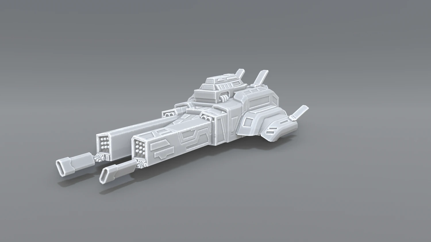 spaceship 3D Print Model .c4d .max .obj .3ds .fbx .stl .blend 