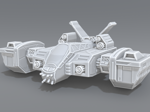 spaceship 3D 프린트 모델