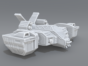 spaceship Modèles 3D en vedette