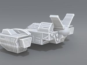 spaceship Modèles 3D en vedette