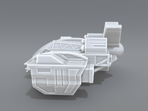 spaceship Modèles 3D en vedette