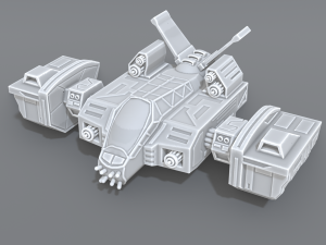 spaceship Modèles 3D en vedette