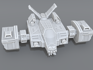 spaceship Modèles 3D en vedette