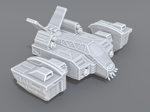 spaceship Modèles 3D en vedette