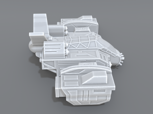 spaceship Modèles 3D en vedette