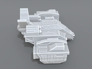 spaceship 3D Print Model