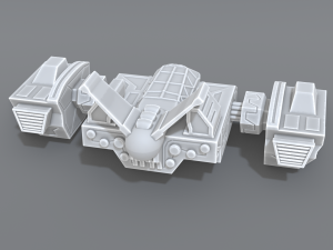 spaceship Modèles 3D en vedette