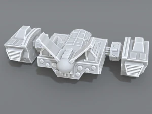 spaceship 3D Print Model