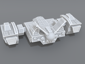 spaceship Modèles 3D en vedette