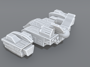 spaceship Modèles 3D en vedette