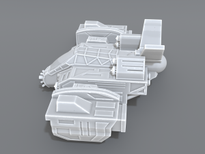 spaceship Modèles 3D en vedette