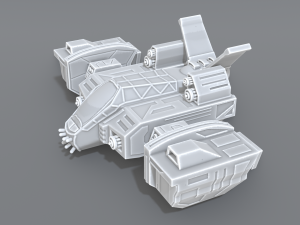 spaceship Modèles 3D en vedette