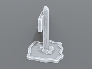 medieval road sign 3D Print Model