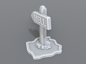medieval road sign 3D Print Model