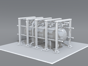 industrial tank 3Dプリントモデル