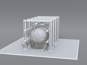 industrial tank 3Dプリントモデル
