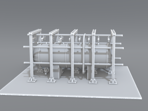 industrial tank 3Dプリントモデル