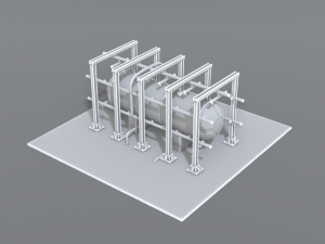 industrial tank 3Dプリントモデル