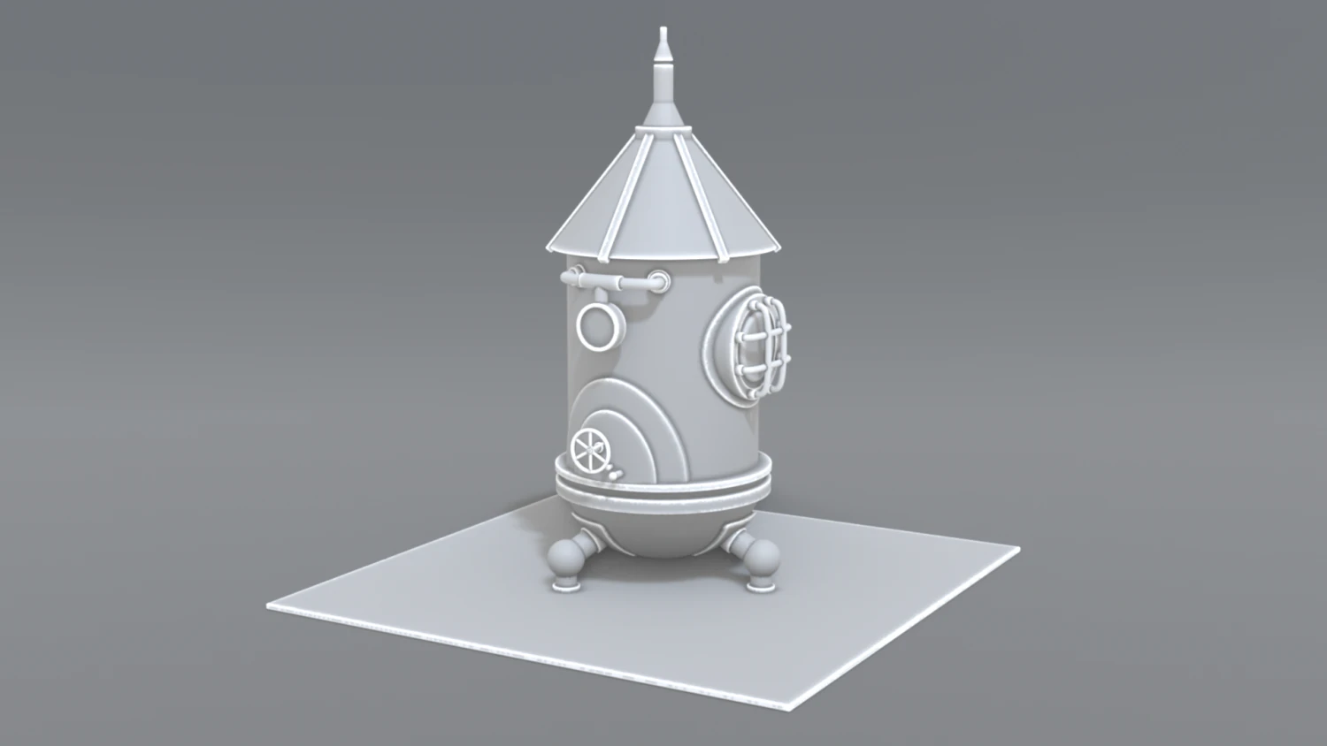 industrial tank 3D Print Model .c4d .max .obj .3ds .fbx .stl .blend