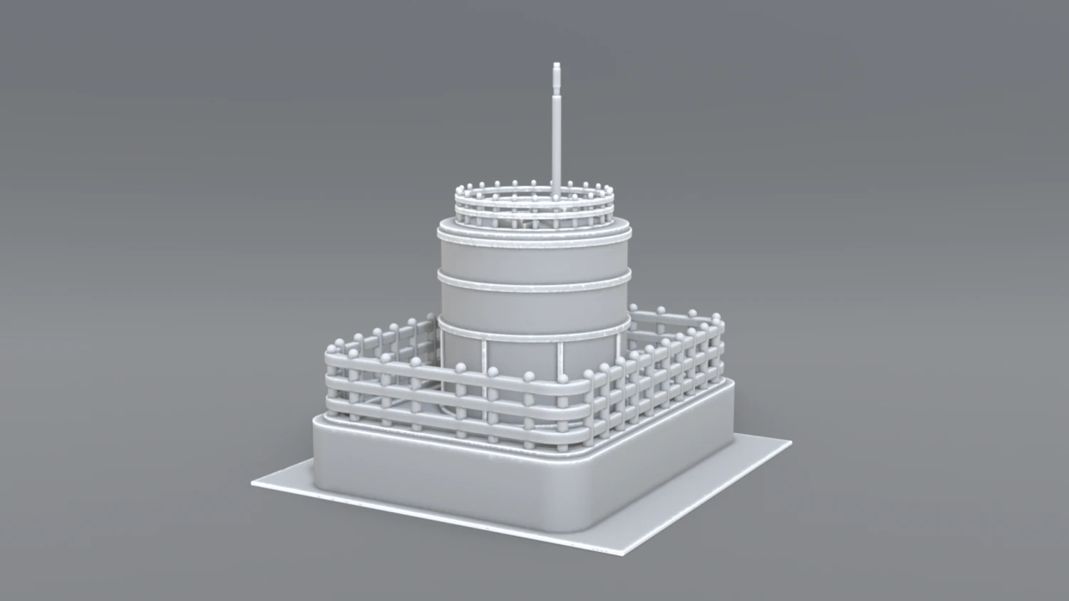 industrial tank 3D Print Model .c4d .max .obj .3ds .fbx .stl .blend 