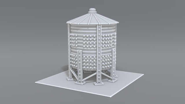 industrial tank 3D Print Model .c4d .max .obj .3ds .fbx .stl .blend 