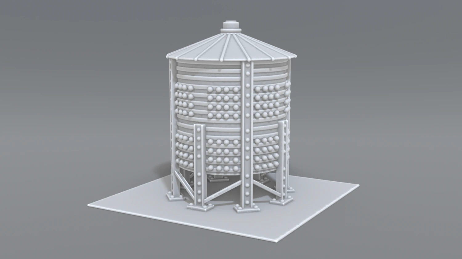 industrial tank 3D Print Model .c4d .max .obj .3ds .fbx .stl .blend