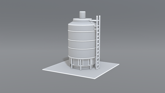 industrial tank 3D-printmodel .c4d .max .obj .3ds .fbx .stl .blend 