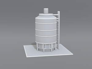 industrial tank 3D-printmodel