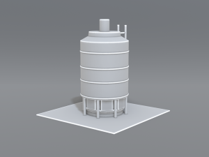 industrial tank 3D-printmodel