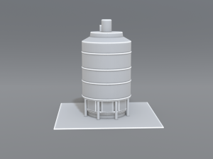 industrial tank 3D-printmodel