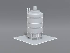 industrial tank 3D-printmodel