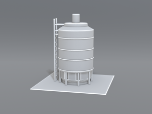 industrial tank 3D-printmodel