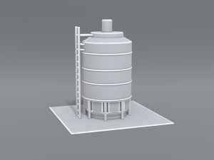 industrial tank 3D-printmodel
