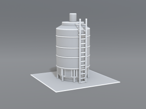 industrial tank 3D-printmodel